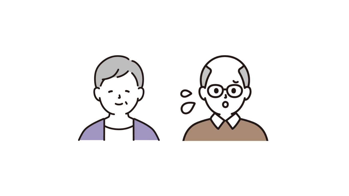 同じ話を繰り返す状況を表すイラスト