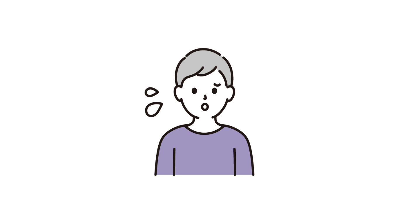 物の置き場所を忘れて困る人のイラスト
