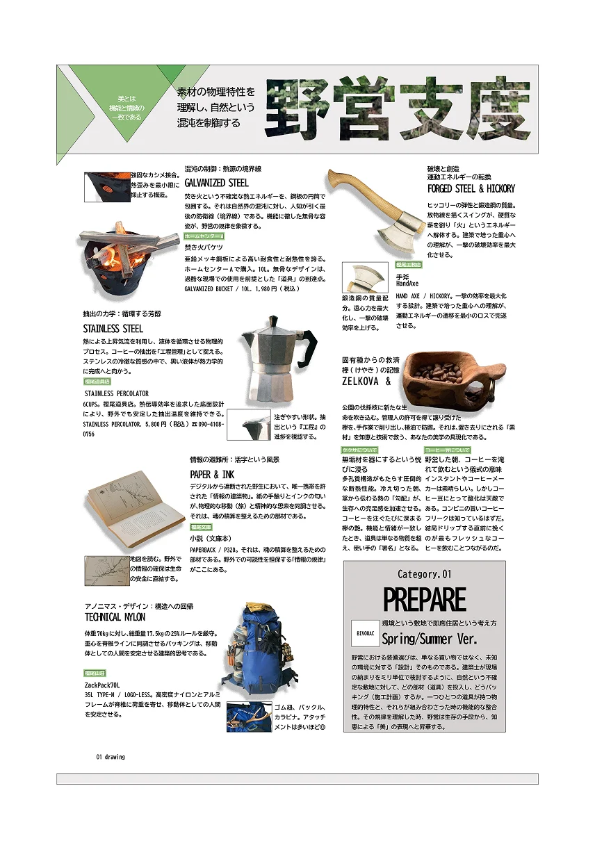 アウトドア企画｜写真撮影・加工、文章、誌面レイアウトの自主制作。